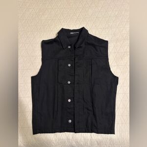 Classic Black Button-Up Vest